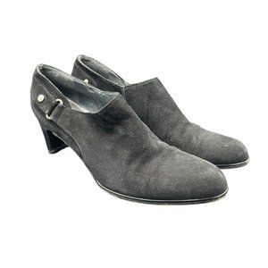 Stuart Weitzman Black Suede Ankle Booties Women’s 6.5 Heeled Boots $495